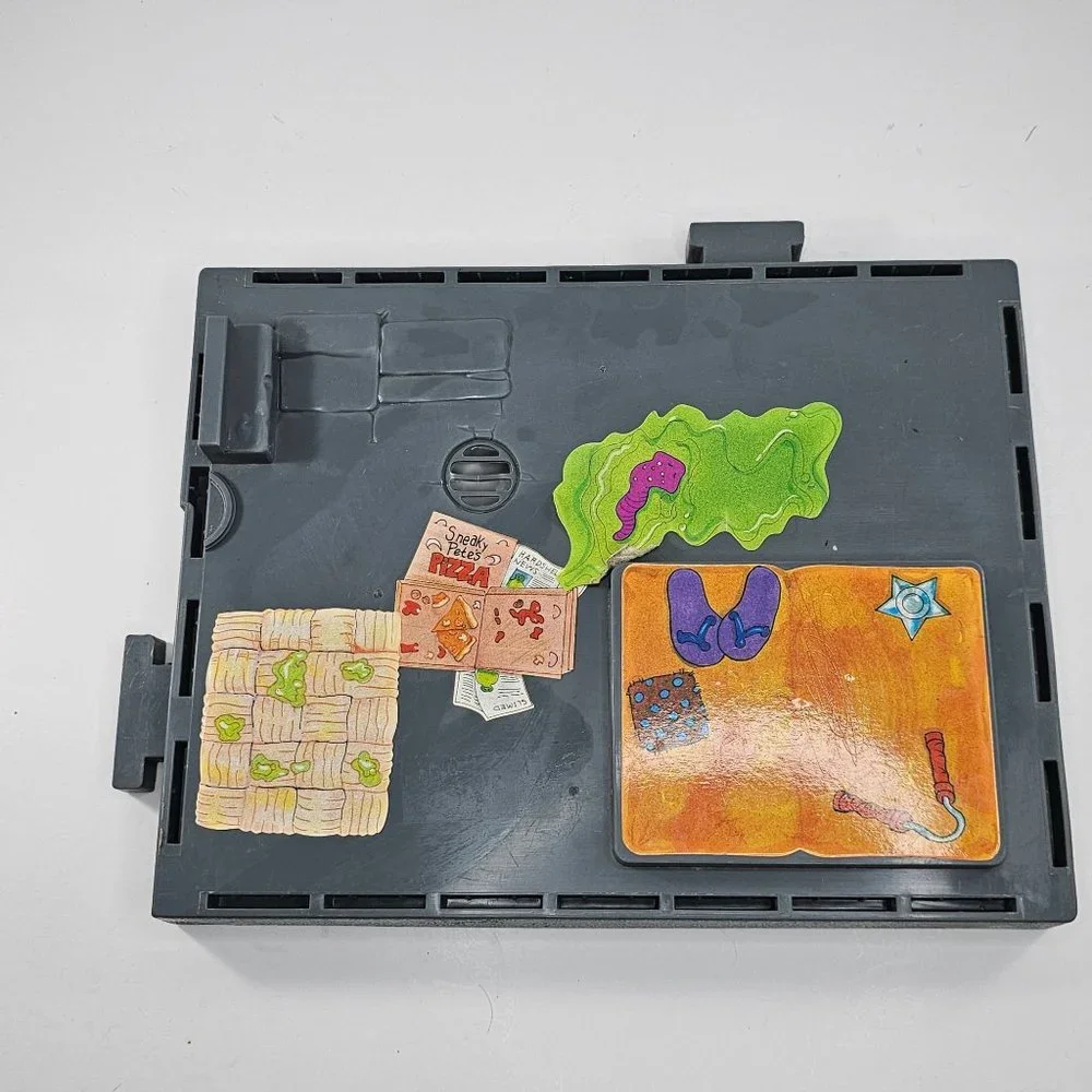 Vintage TMNT 1989 Ninja Turtles Sewer Lair Playset Floor Gray Base Part
